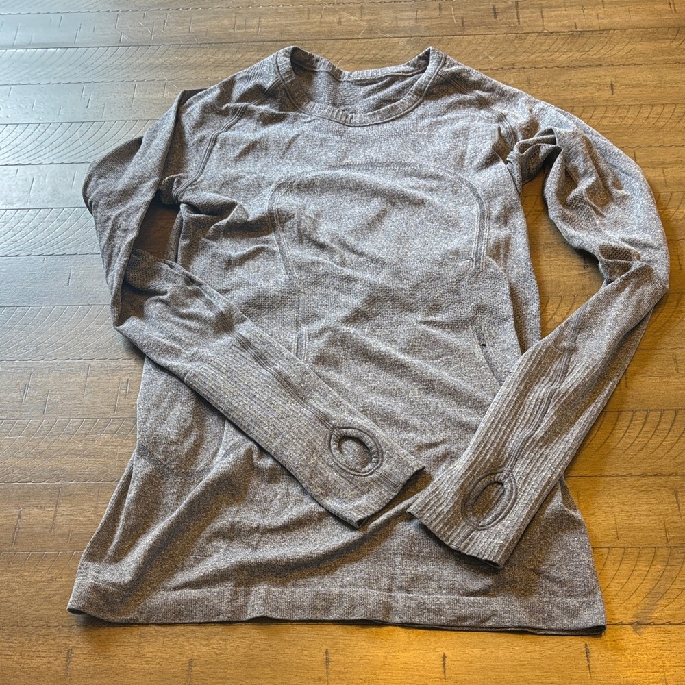 lululemon athletica Brown Long Sleeve Tee